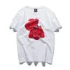 Men's T Shirts 2023 Summer Style Fashion Rose Dog Bear Björn Grafisk tryck Hip Hop Tee Tshirt Bomull unisex kortärmad t-shirt