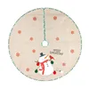 Christmas Decorations Tree Skirt - 42 Inches Snowflake Xmas Carpet For Indoor Outdoor