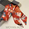 Fashion Christmas Satin Silk Scarf Long Ribbon Hair Bands Ponytail Scarfs Tie Women Scrunchies Accessories Bow 1288