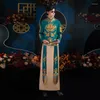 Etnische kleding Rode Chinese stijl Wedding Getrouwd jurk van hoge kwaliteit geborduurd laden mannen traditionele hanfu borduurwerk oud kostuum