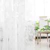 Curtain 1Pc Lace Gauze Window Jacquard French Korean American Pastoral White Curtains Bay Bedroom Door