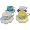 Mokken Minderheid design Flower Coffee Cup Verjaardagscadeau Ceramic Set Cups Multicolor Options High-Capacity