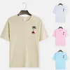 Camisetas para hombres Paquete de algodón para hombre Casual Cuello redondo Blusa impresa en 3D Tops de manga corta Camisa Camisa de rendimientoMen's