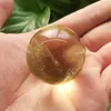 التماثيل الزخرفية الكائنات جودة عالية الجودة citrine الكريستال الكرة القلق الحجر الكرة feng shui لديكور المنزل rz