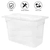 Ensembles de vaisselle Conteneur Cuiseur Sous Vide Stockage Boîte de cuisson lente Boîte de ménage Conteneurs 6L Kit de couvercles carrés transparents à basse température