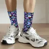 Men's Socks Novelty Printed Magic Mushrooms For Women Men Stretch Summer Autumn Winter Crew