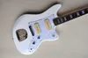 Factory Custom White Electric Guitar med 2 pickups Rosewood Fretboard Pearl PickGuard 22 Frets kan anpassas