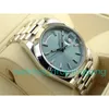 Classic Mens Watch 41 мм Ice Blue Dial Sapphire Glass Ice 316L ремешок из нержавеющей стали 2813 Автоматическое движение высшего качества.