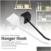 Hooks Rails 4Pcs Hanger Hook Shelf Display Racks Exhibition Pegboard Iron Store Durable Clothes Simple Supermarket Shops1 Drop Del Dh0S8