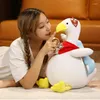 Pillow Anime S Genshin Impact Tartaglia Duck Cosplay 60cm Plush Cartoon Doll Kids Toys Holiday Gift Prop Accessories