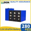 3.2V Lifepo4 280Ah Battery 1/4/16/32PCS Grade A Deep Circulation Rechargeable With Busbars RV Scooter E-bike Energy Storage Cell