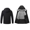 Мужские куртки мужчины 8 зона отопления зимняя электрическая одежда с подогревом USB Зарядка водонепроницаемые ветряные брейки на открытом воздухе лыжное пальто M5XL 230106