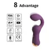 Itens de beleza licklip poderoso 2 em 1 fêmea estimulador de vibrador estimulador av stick g-spot massager masturbador Dildo sexy brinquedo