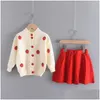 Clothing Sets Bear Leader Girls Winter Clothes Set Long Sleeve Sweater Shirt Skirt 2 Pcs Suit Bow Baby Outfits For Kids 926 Drop Del Dh4Nv