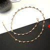 Hänge halsband guldfärg söt mini kärlek chocker för kvinnor kolye mode romantisk smidig rostfritt stål hjärthalsbandsmycken