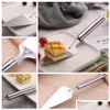 Fromage Outils Cuisson En Acier Inoxydable Gâteau Pizza Pelle Couteau Cuisine Bord Dentelé Serveur Lame Cutter Dessert Couverts Dh0612 T03 Dro Dh3E9