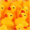 Игрушка для ванны, детка, милый резиновый уток, дети скрипучие вода Ducky Play Toy Classic Bathing Duck 760 x2 Drop Delivery Kids Maternity S DHQS0