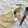 Borse cosmetiche Donna Tessuto di cotone Borsa floreale Tela Zipper Make Up Makeup Pouch Travel Wash Organizer Beauty Case