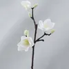 Dekorativa blommor Artificial Magnolia Silk Fake Flower Branch Fleur Artifielle Flores Arrange Table Wedding Home Decor Party Accessory