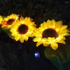 Solar Light Led Sunflower Garland Wedding Deco Lights Outdoor Fairy For Garden Yard Lawn Landscape Lamp #g2