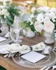 파티 웨딩 장식 티 타월 소프트 부엌 저녁 식사를위한 테이블 냅킨 민들레 잔디 잔디 버터 플라이 스퀘어 냅킨