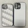 iPhone 14 Plus 용 고무 TPU 케이스 14 Pro Max Sublimation 열 열기 프레스 프린트 프린트 폰 케이스 로트 당 100 조각.