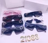 Neue 2023 Damen-Sonnenbrille, Sonnenbrille für Männer und Frauen, Sommerstil, Anti-Ultraviolett, Retro-Schild-Linsenplatte, unsichtbarer Rahmen, modische Brille, zufällige Box