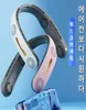 Hanging Neck Fan 4000mAh Portable USB Rechargeable Bladeless Mute Cooling Wearable Neckband Fan 3Speed Adjustable Outdoor Sports5104295
