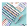 Highlighters Kawaii 6 Colors Erasable Pastel Dual Tip Fluorescent Markers Pens Painting Tool Art Supply School Office Stationery Dro Dhx8H