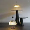 Lampes de Table Lampe Papillon Acrylique Clair Luminaria Nuvem Porcelaine Chinoise Céramique Jaune