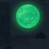壁のステッカー緑色の明るい地球3Dステッカーキッズルームリビングベッドルーム装飾壁紙の輝きの暗い家の装飾
