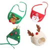개 의류 턱받이 kerchief 크리스마스 의상 복장 두건 산타 모자를위한 작은 중간 큰 개 고양이 애완 동물 애완 동물