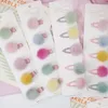 Hair Accessories 5Pcs Lovely Girls Pompom Hairpins With Small Soft Fur Mini Ball Gripper Hairball Pom Hairclips Children 1010 X2 Dro Dhc4U