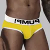 Cuecas masculinas sexy cuecas masculinas de algodão confortáveis cuecas biquínis de marca macia masculinas gays roupas íntimas de secagem rápida Cueca Slip