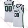 Jaden Akins Jeremy Fears Jr. MSU Camisa de basquete Xavier Booker Coen Carr Gehrig Normand Nick Sanders Camisas costuradas personalizadas da MSU