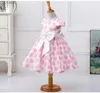 Abiti da ragazza 2020 Abiti estivi per bambini Per ragazze Bambini Dots Print Bow Baby Birthday Wedding Party Princess Dress For 1 2 4 5 6 7 8 Years T230106