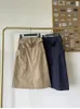 Faldas Mujer Hendidura Hendidura Bolsillos De Cintura Alta Una Línea De Color Sólido Falda Midi Simple Con Fajas
