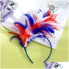 Party Favor Woman Feather Hair Hoop Bride Head Band återanvändbar formell hatthuvudbonep -paket med hög kvalitet 14dx J1 Drop Delivery Dhykj