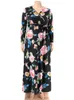 Plus Size Dresses Printed Boho Maxi Dress Elegant Women Summer 2023 Casual V-Neck Party With Belt Clothing Vestido Robe FemmePlus