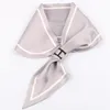 Scarves Solid Silk Necktie Ring Scarf Wraps Luxury Quality Soft Smooth