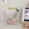 Multifunktions Transparente Kosmetische Lagerung Box Haushalt Desktop Stift Rack-Home Praktische Gadget Waren Organizer