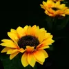 Solar Light LED Sunflower Garland Wedding Deco Lights Outdoor Fairy for Garden Yard Lawn Landscape Lamp #G2