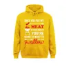 Herren Hoodies Sweatshirts Once You Put My Meat In Your Mouth Chef Lustiger Kapuzenpullover Langarm Damen Design Sportbekleidung