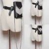 belt bags Korean Blingbling Rhinestone Decorative Pu Leather Vertical Waist Bag Removable Chain Diagonal Bag 220723