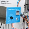 ZONESUN Flaschenverschlussmaschine mit Schraubverschluss, Einhorn-Saft-Flüssigkeitssprühkappe, gedrehter Glastropfer, Tischplatte ZS-XG6100