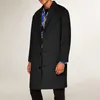 Męskie kurtki zimowe wełna wełna szczupła ciepła płaszcz wełniany wełniany brytyjskie brytyjskie męskie marki odzieży