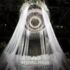 Décoration de fête arc de mariage toile de fond support Tulle rouleau cristal Organza tissu transparent pour anniversaire chaise ceintures fil