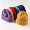 CAPS HATS Autumn Winter Knit Cap Outdoor Warmth Without Eaves Cold Men Fashion Student Beanies Hat 394 J2 Drop Delivery Baby Kids DHTFA