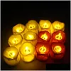 Ljus LED Flameless Candle Tea Light Pillar Tealight Battery Operate Lamp Wedding Birthday Party Christmas Decoration VT1722 Drop DHXJW