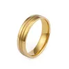 Wedding Rings Classic Western Golden Couple For Men And Women Stainless Steel Jewelry Marriage Ring